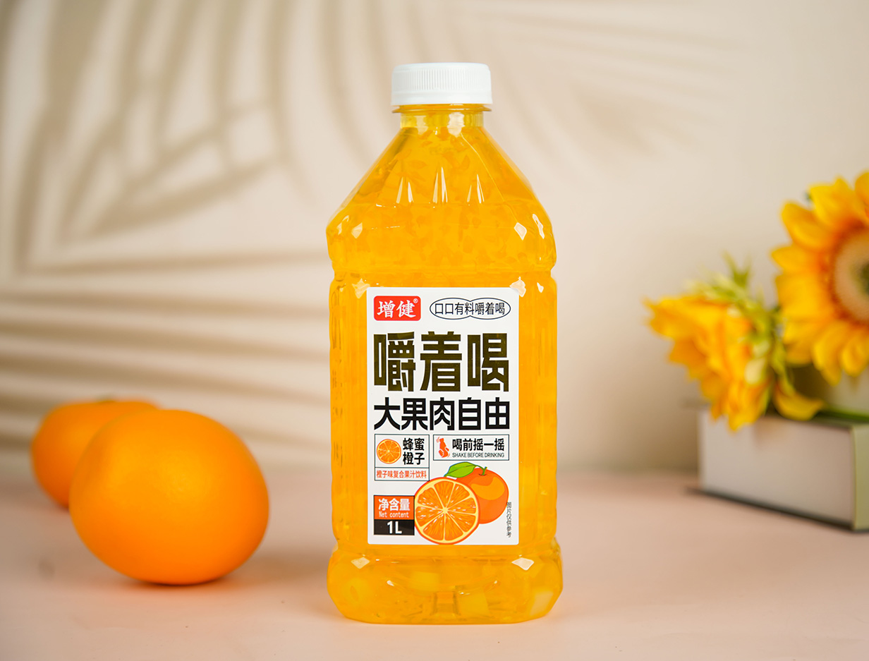 果肉哆哆果肉果汁1升装（蜂蜜橙子味）